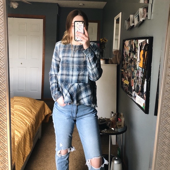 H&M Plaid Top - Picture 5 of 6